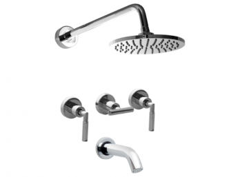 JUEGO PARA BANERA Y DUCHA DE DOS LLAVES C/TRANSF.   VASSER CYRANO LEVER 13/1041L